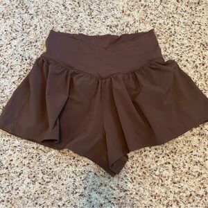 Aerie Brown cross over shorts